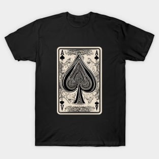 Ace of Spades Poker Card Game Casino Lucky T-Shirt